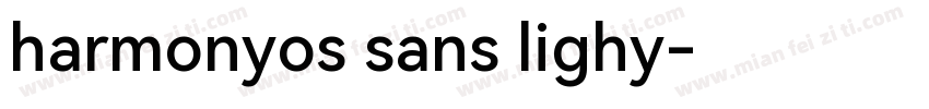 harmonyos sans lighy字体转换